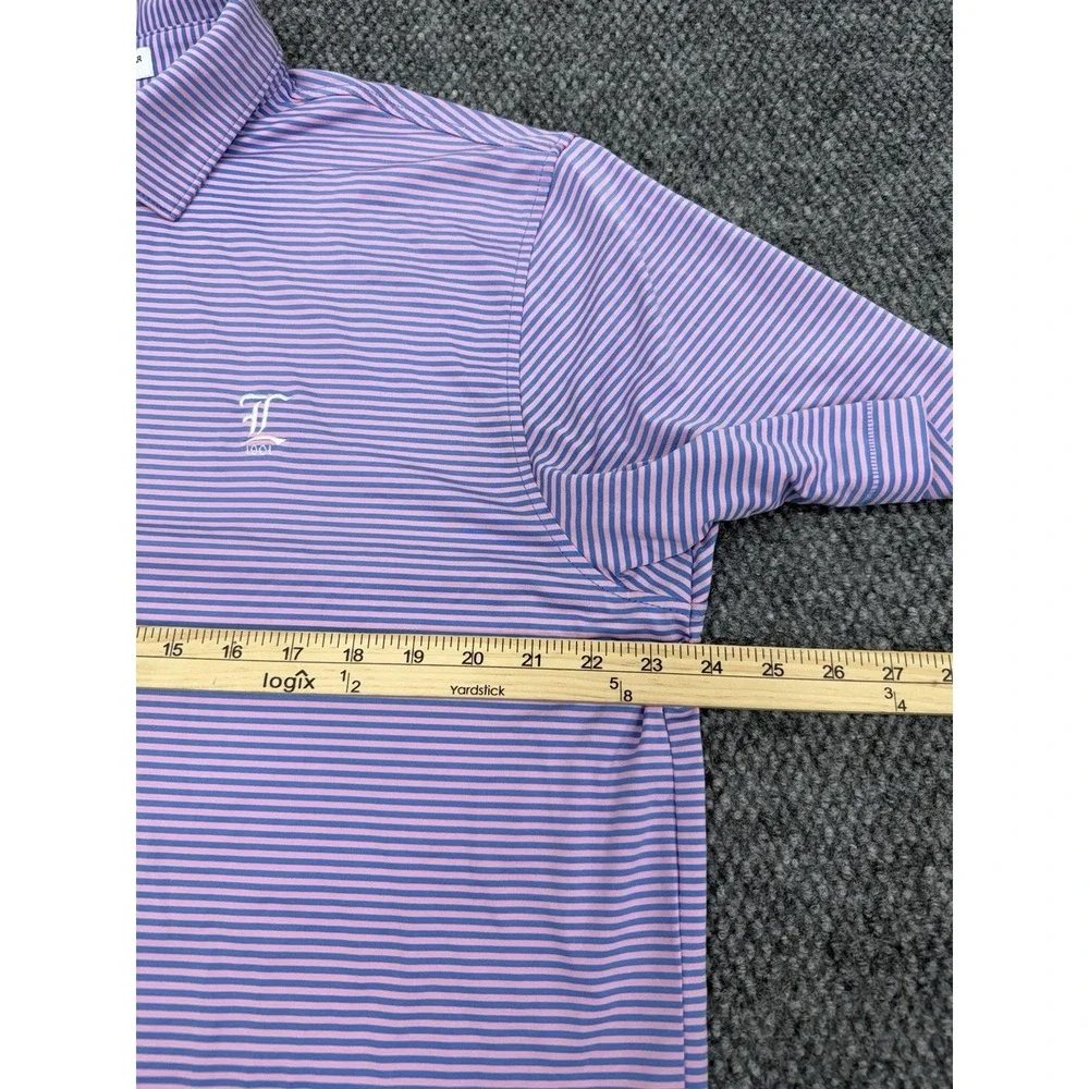 Peter Millar Men's Large Golf Performance Polo Shirt Llanerch Country Club 1901 - Picture 7 of 7